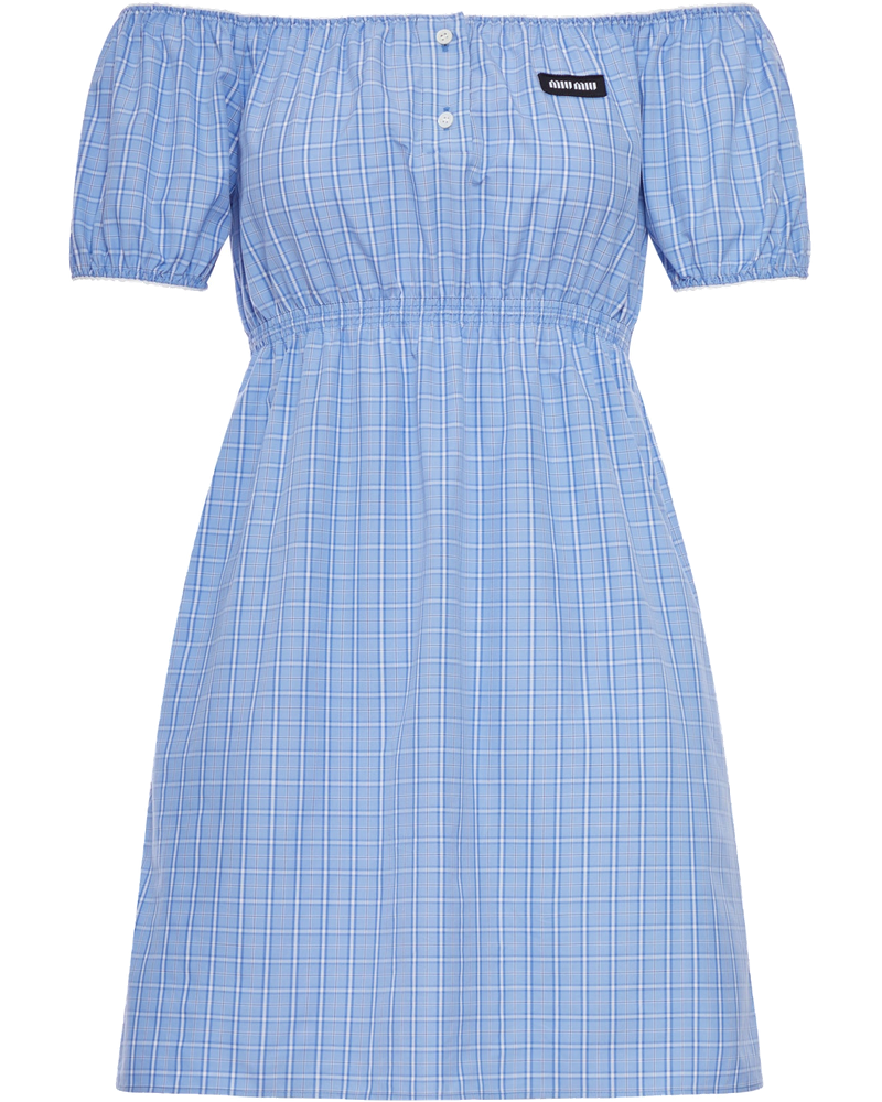 Cotton Poplin MIDI Dress Miu miu оригінал – Купити в Україні