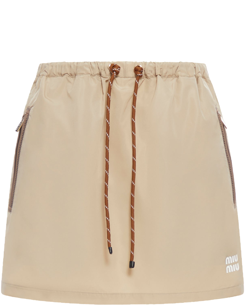 Оригінальна Skirt In Technical Fabric Miu miu