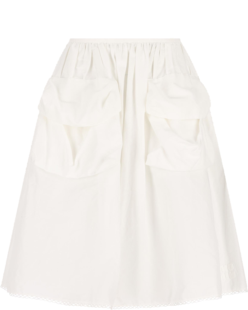 Cotton Blend Skirt Miu miu оригінал – Купити в Україні