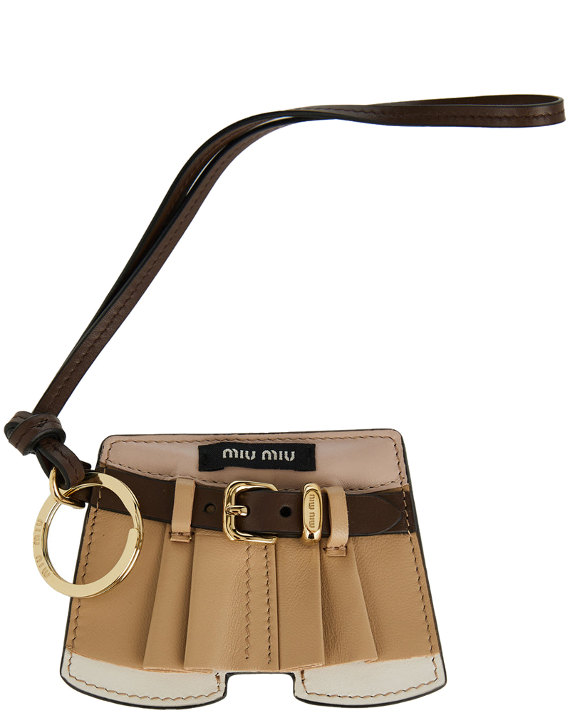 Miu Mini Skirt Leather Keychain Accessory Miu miu оригінал – Купити в Україні