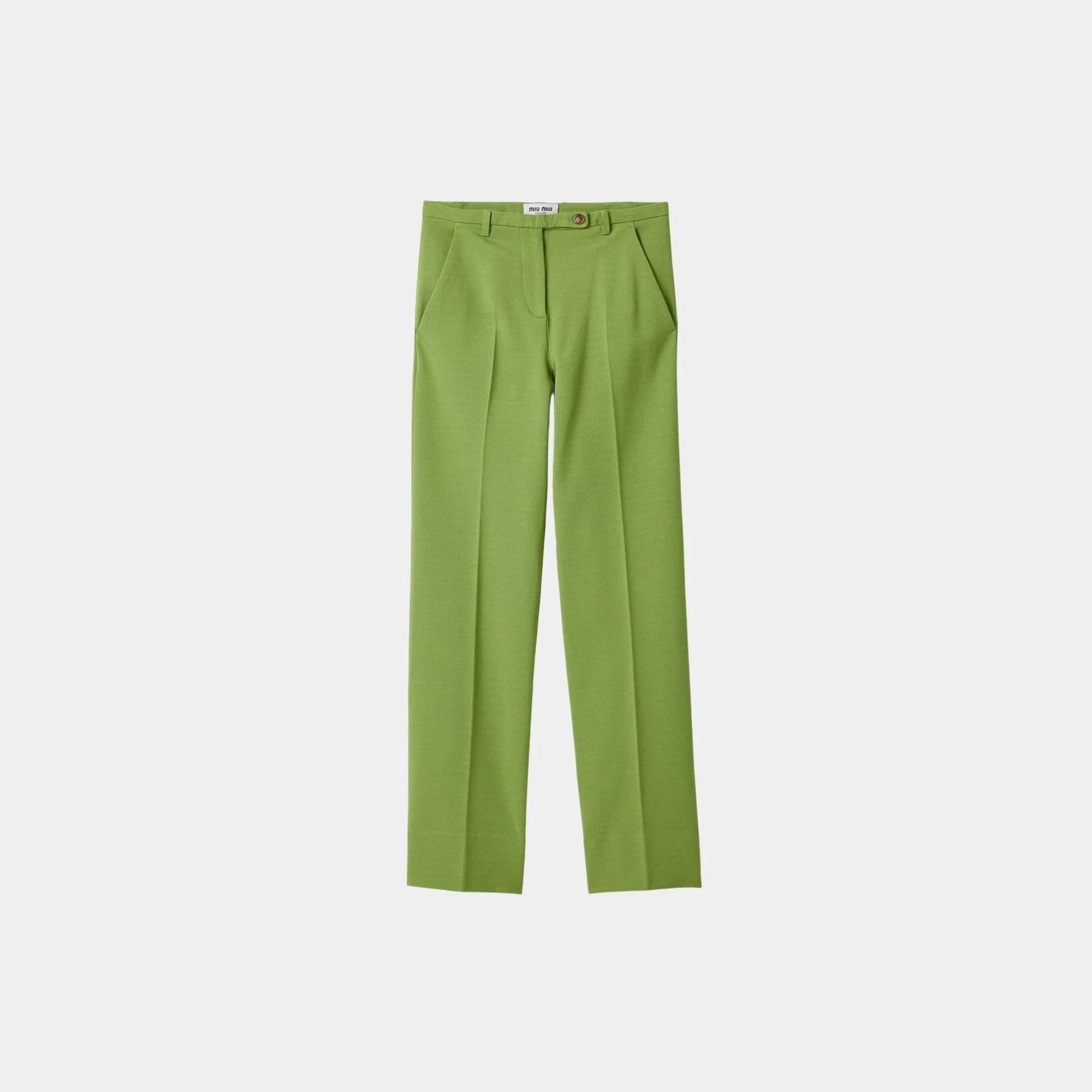 Fabric Stitch Knit Pants With Button Miu miu – Гарантія оригінальності – збільшений вид