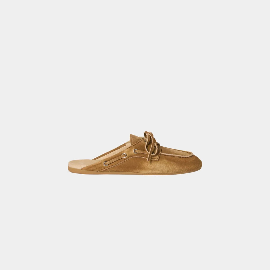 Faded Suede Mules Miu miu – Гарантія оригінальності – вид ззаду