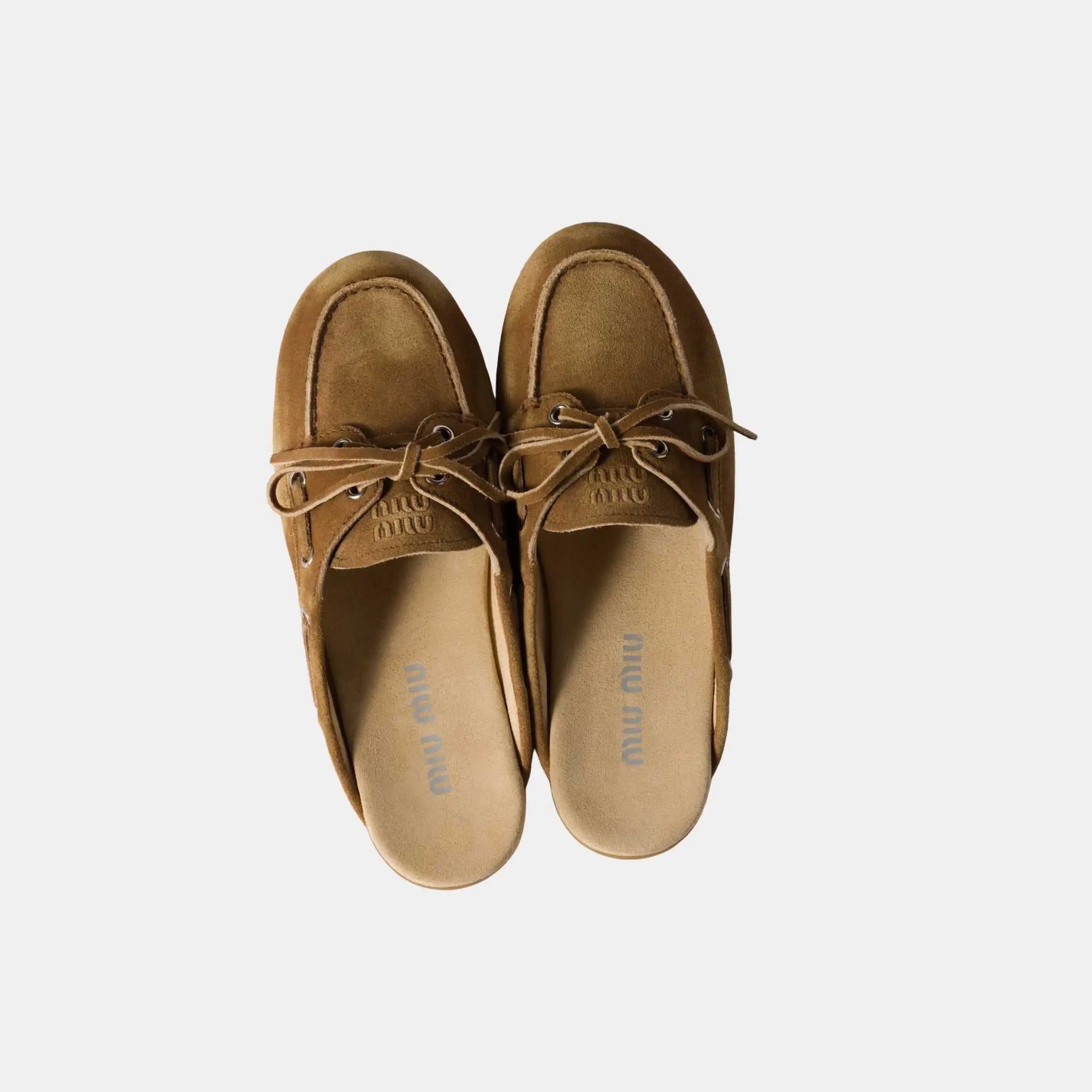 Faded Suede Mules Miu miu – Гарантія оригінальності – детальний вид
