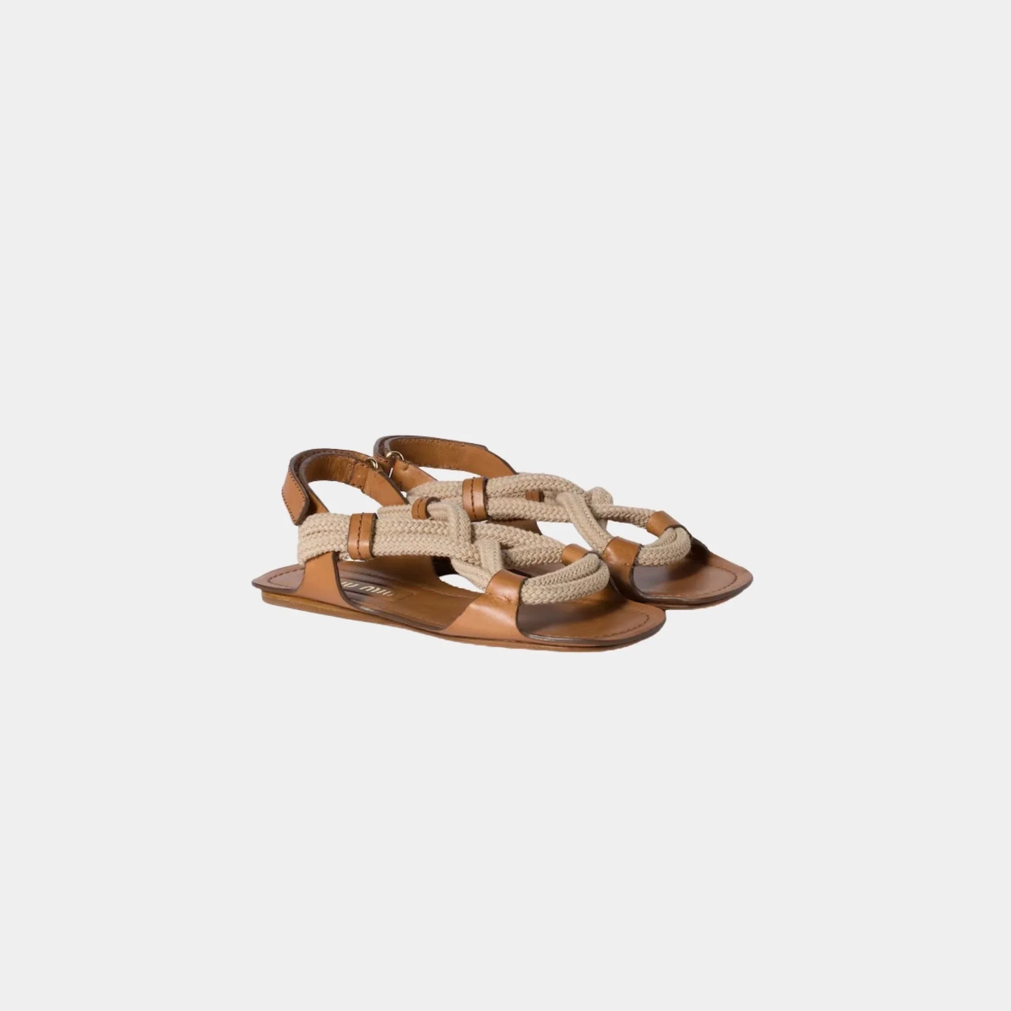 Flat Cord Sandals Miu miu – Гарантія оригінальності – збільшений вид