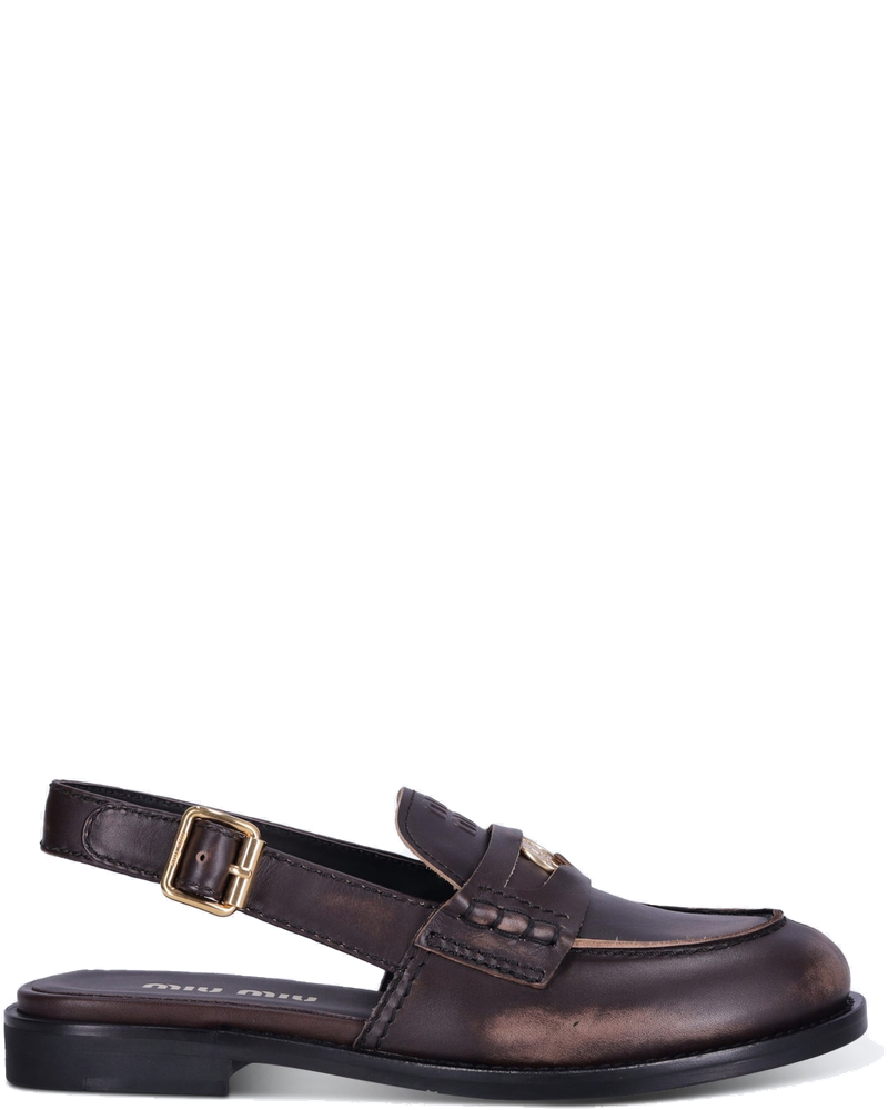 Calf Leather Deco Loafers Miu miu оригінал – Купити в Україні