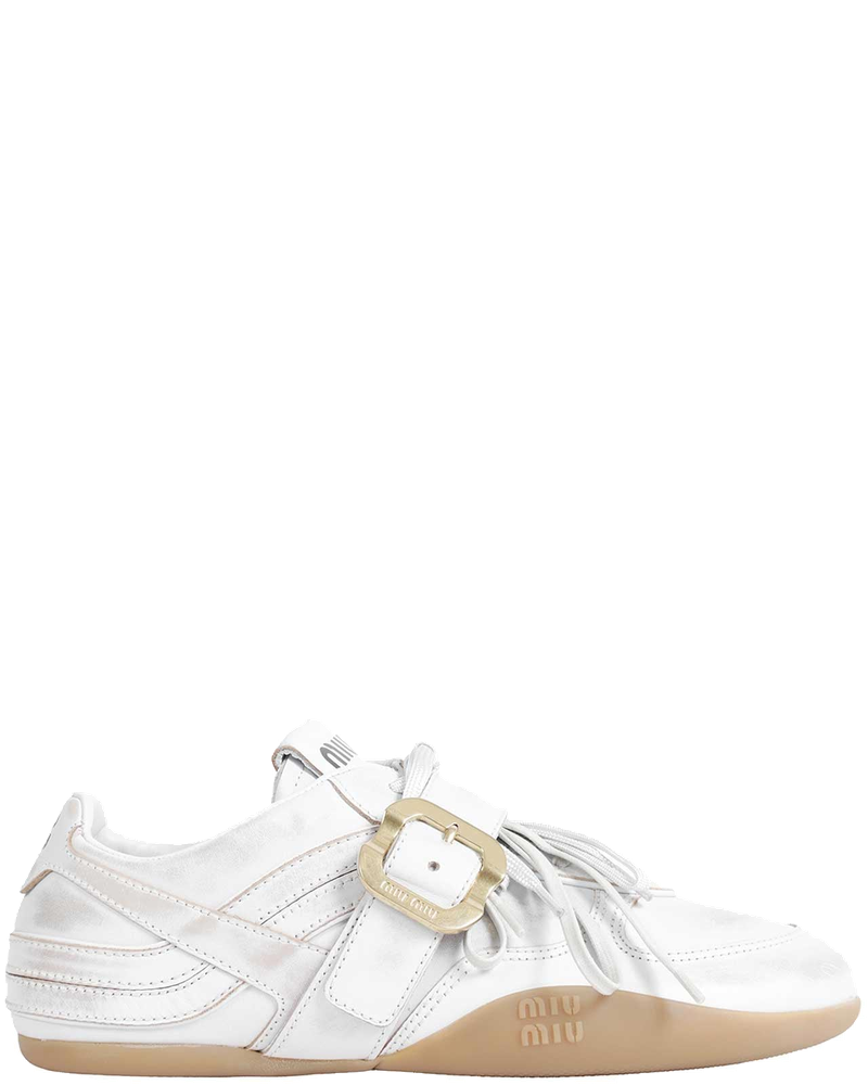Оригінальна Gymnasium Leather Sneakers Miu miu