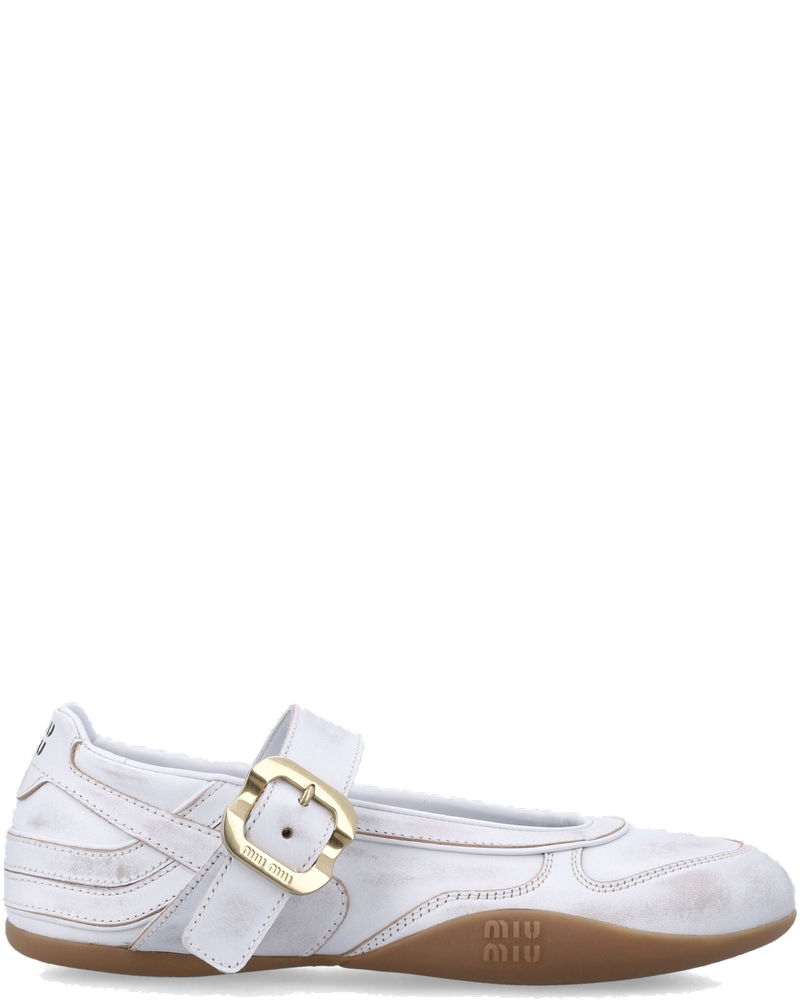 Оригінальна Gymnasium Leather Ballerinas Miu miu