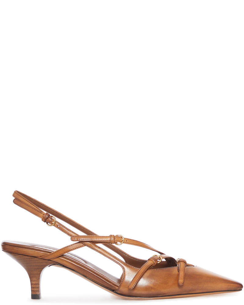 Leather Slingback With Buckles Miu miu оригінал – Купити в Україні