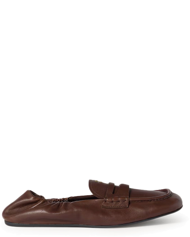 Nappa Leather Ruffled Loafers Miu miu – Гарантія оригінальності