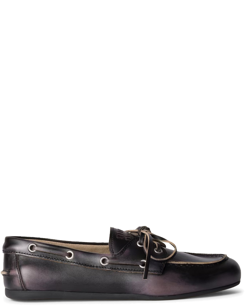 Unlined Boat Loafers In Decolored Leather Miu miu – Гарантія оригінальності