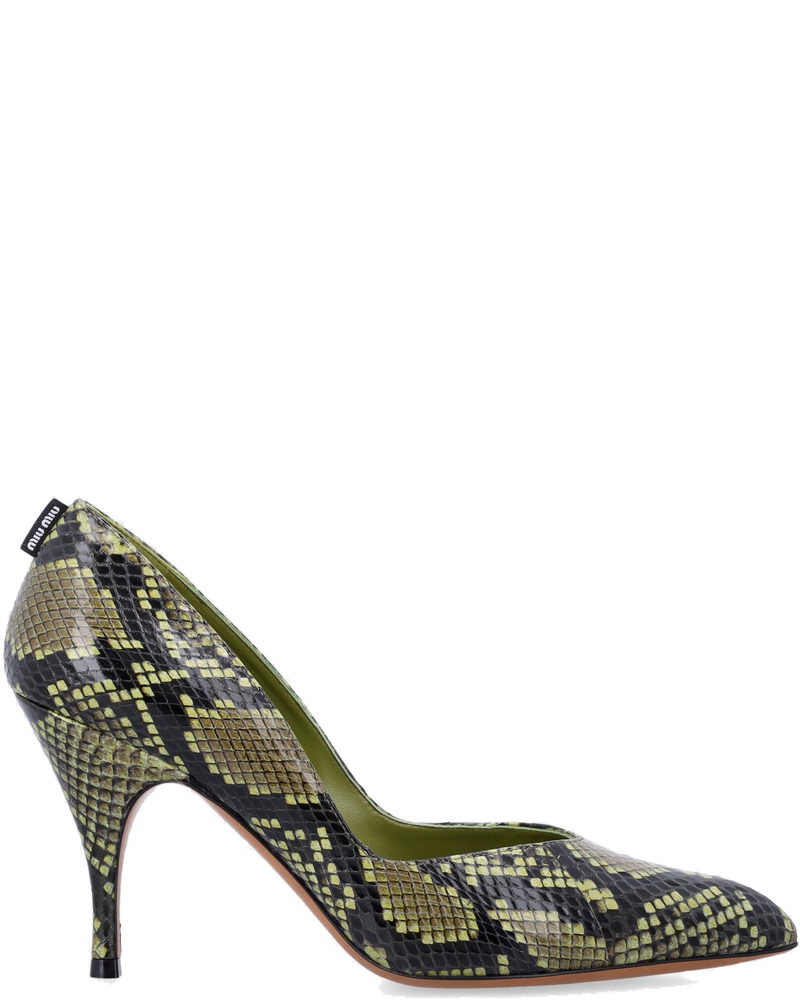 Python Print Ayers Leather Pumps Miu miu оригінал – Купити в Україні