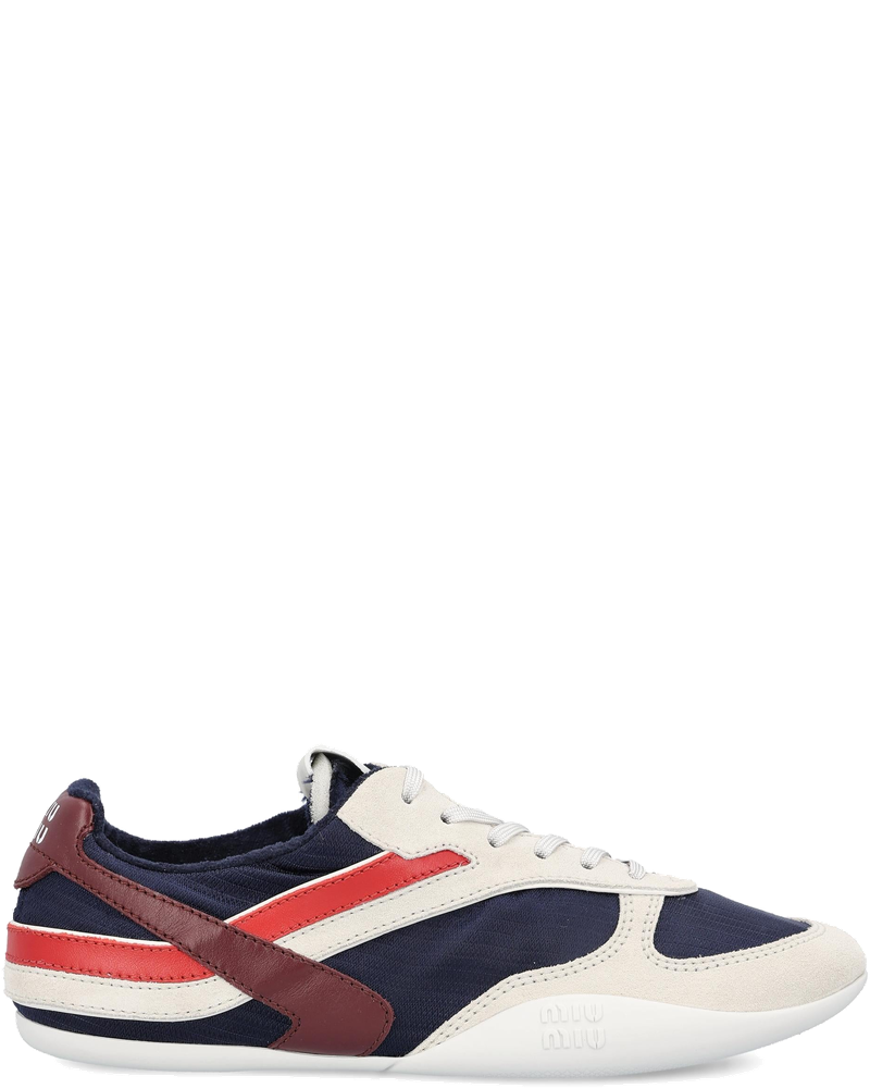 Оригінальна Gymnasium Sneakers In Fabric And Leather Miu miu