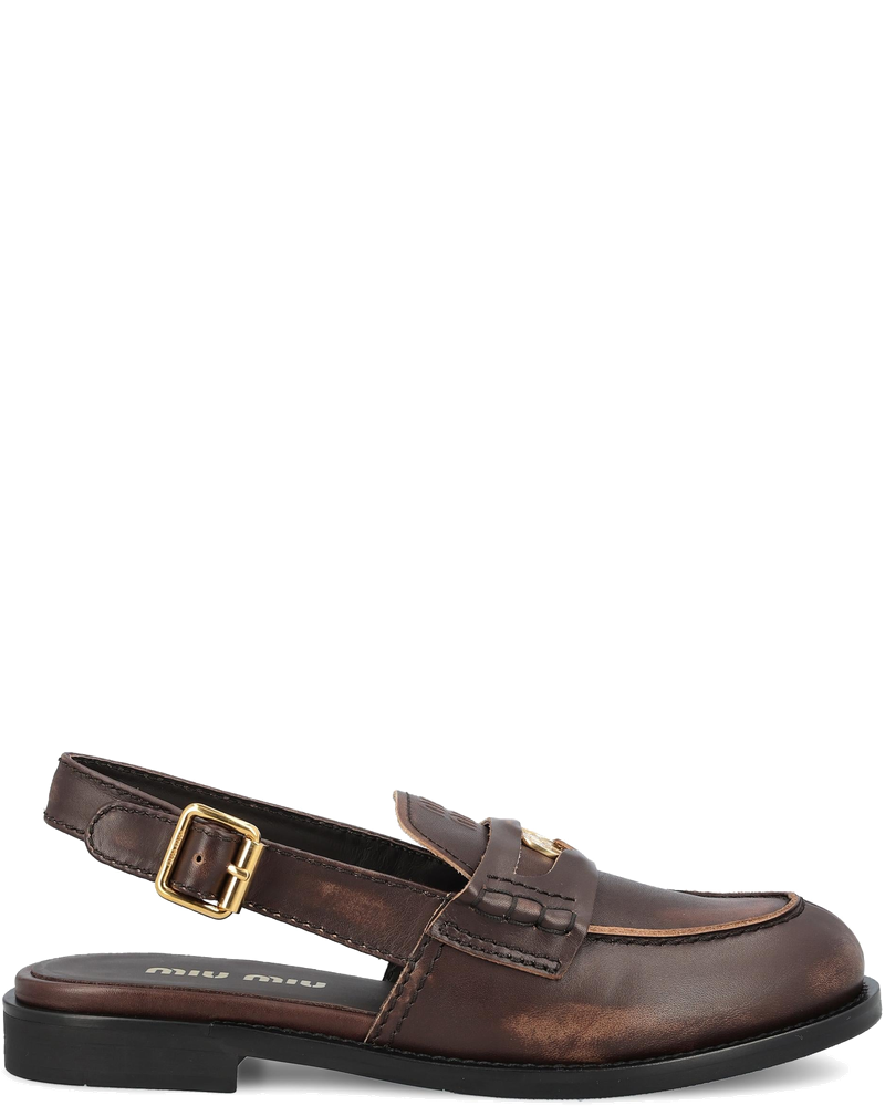 Оригінальна Leather Loafers Miu miu