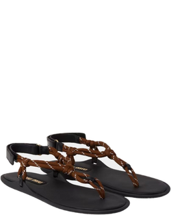 Riviere Cord And Leather Sandals Miu miu – Гарантія оригінальності