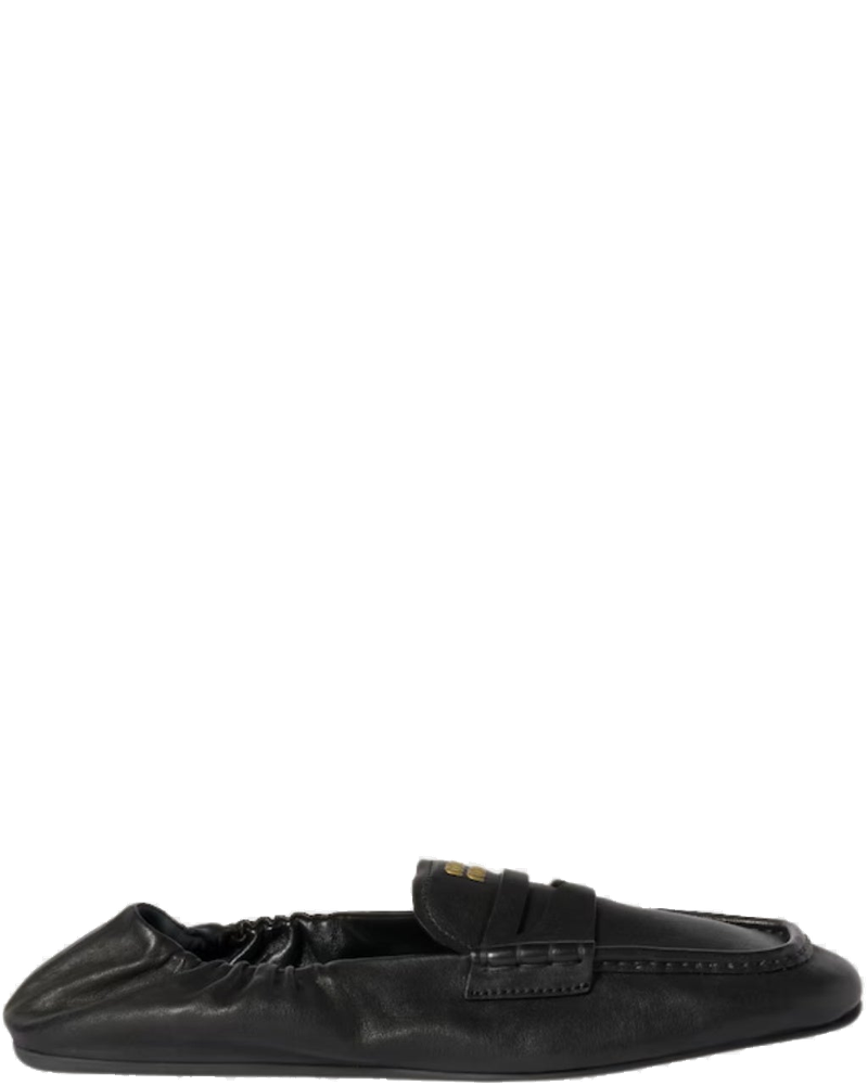 Ruches Nappa Leather Loafers Miu miu – Гарантія оригінальності