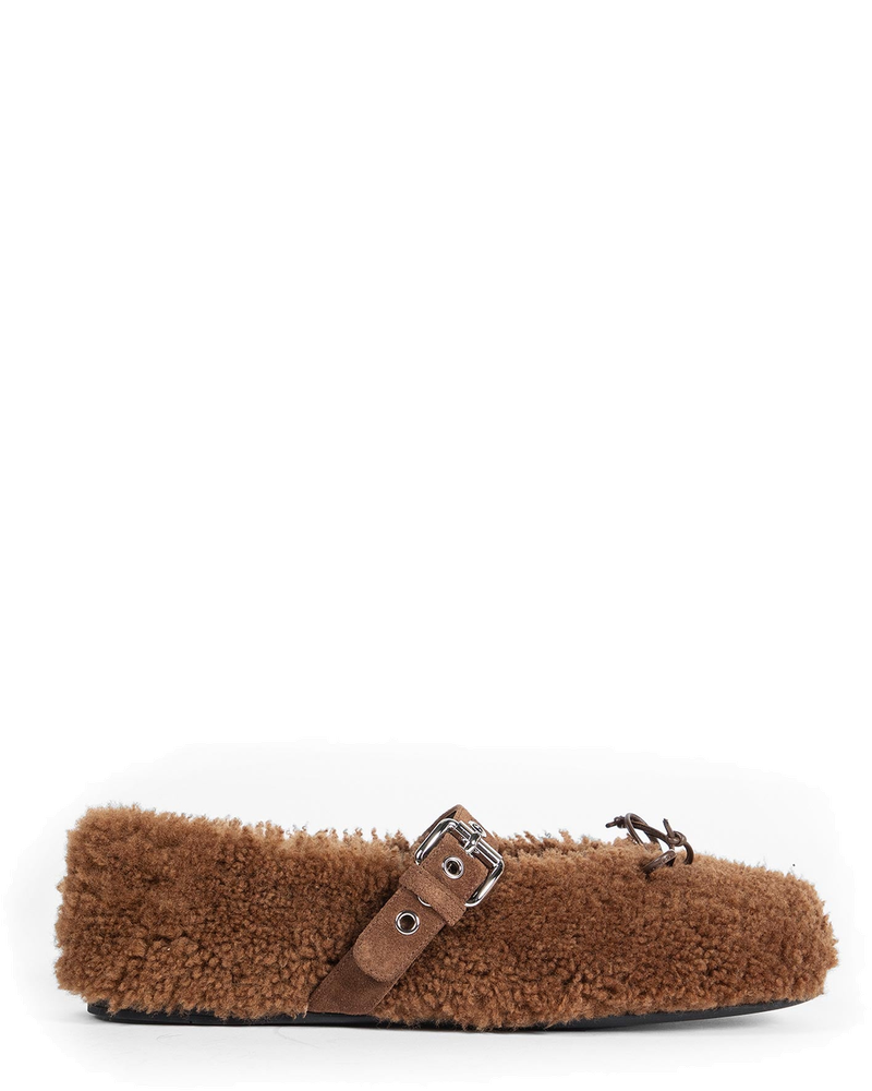 Shearling Ballerinas Miu miu – Гарантія оригінальності