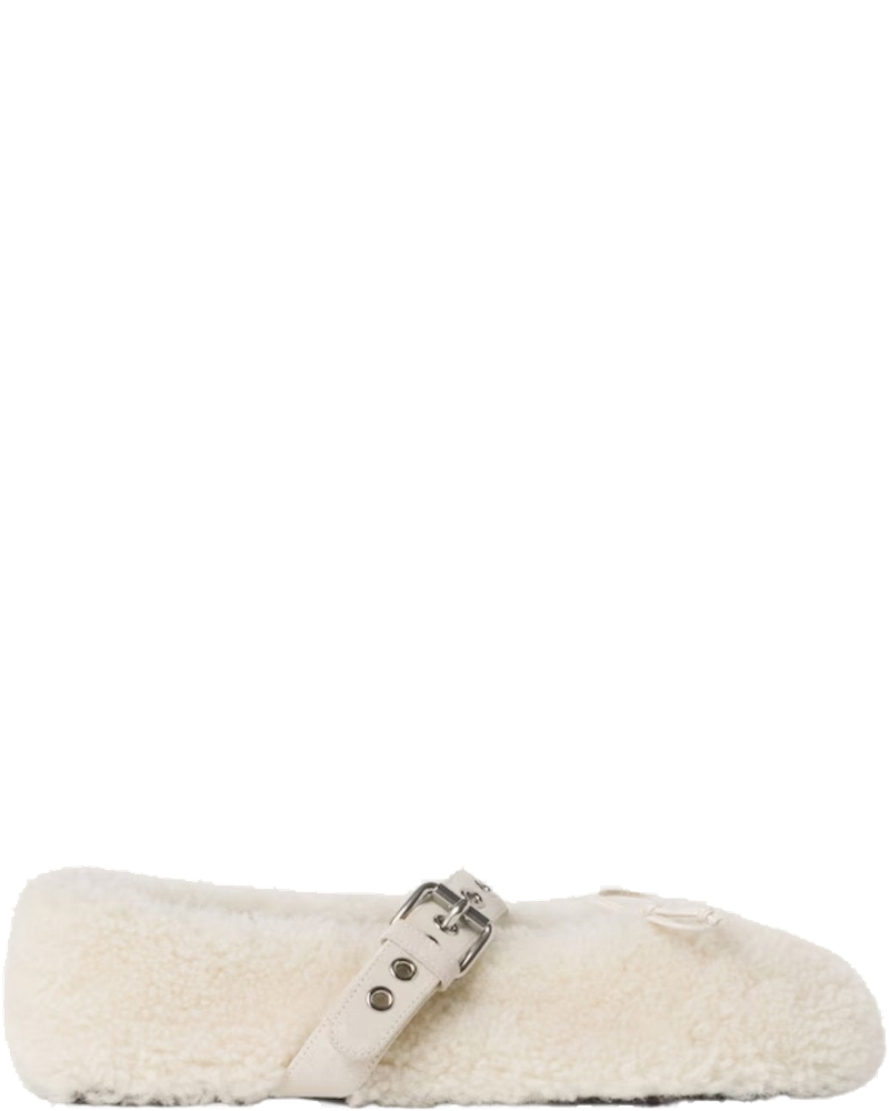Shearling Lambskin Ballerinas Miu miu – Гарантія оригінальності