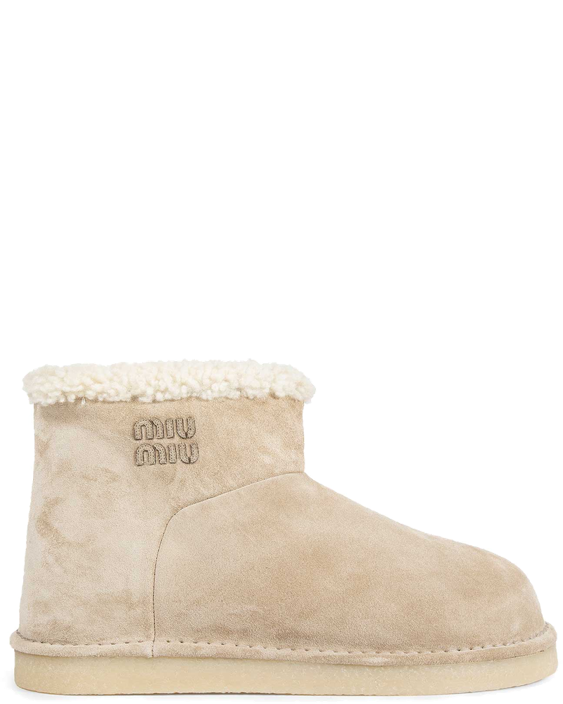 Оригінальна Suede Winter Ankle Boots Miu miu