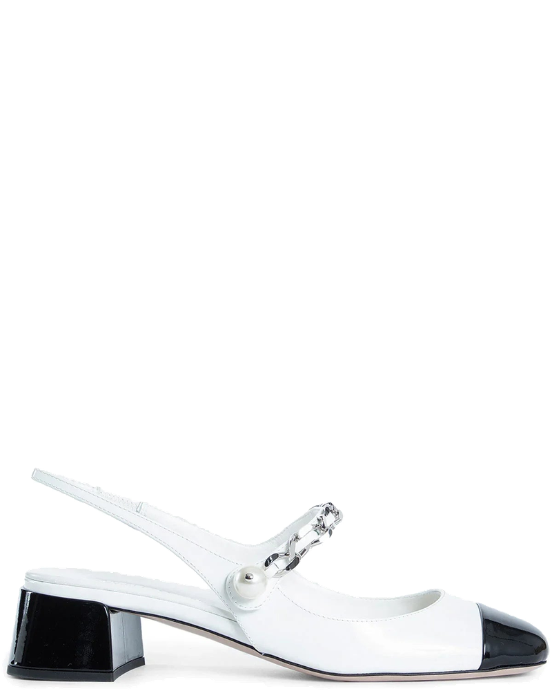 Two-Tone Patent Leather Slingback Pumps Miu miu оригінал – Купити в Україні