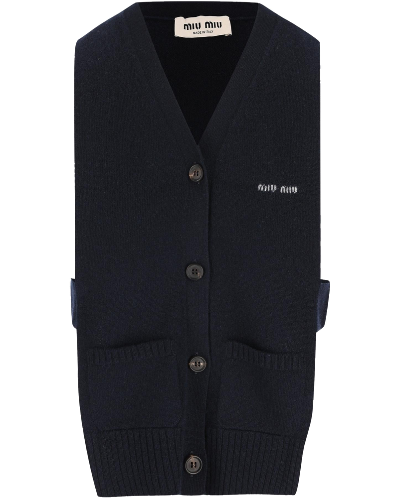 Оригінальна Cashmere Cardigan Vest Miu miu
