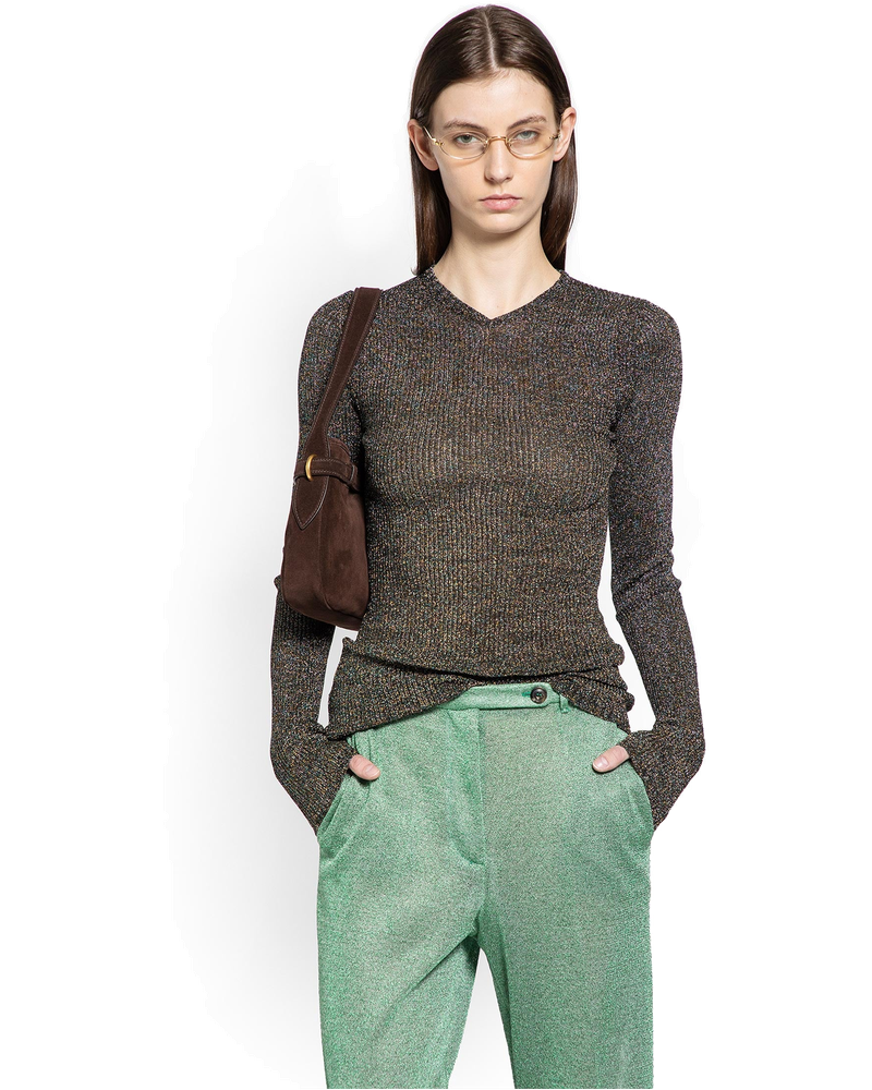 Lurex V-Neck Sweater Miu miu оригінал – Купити в Україні