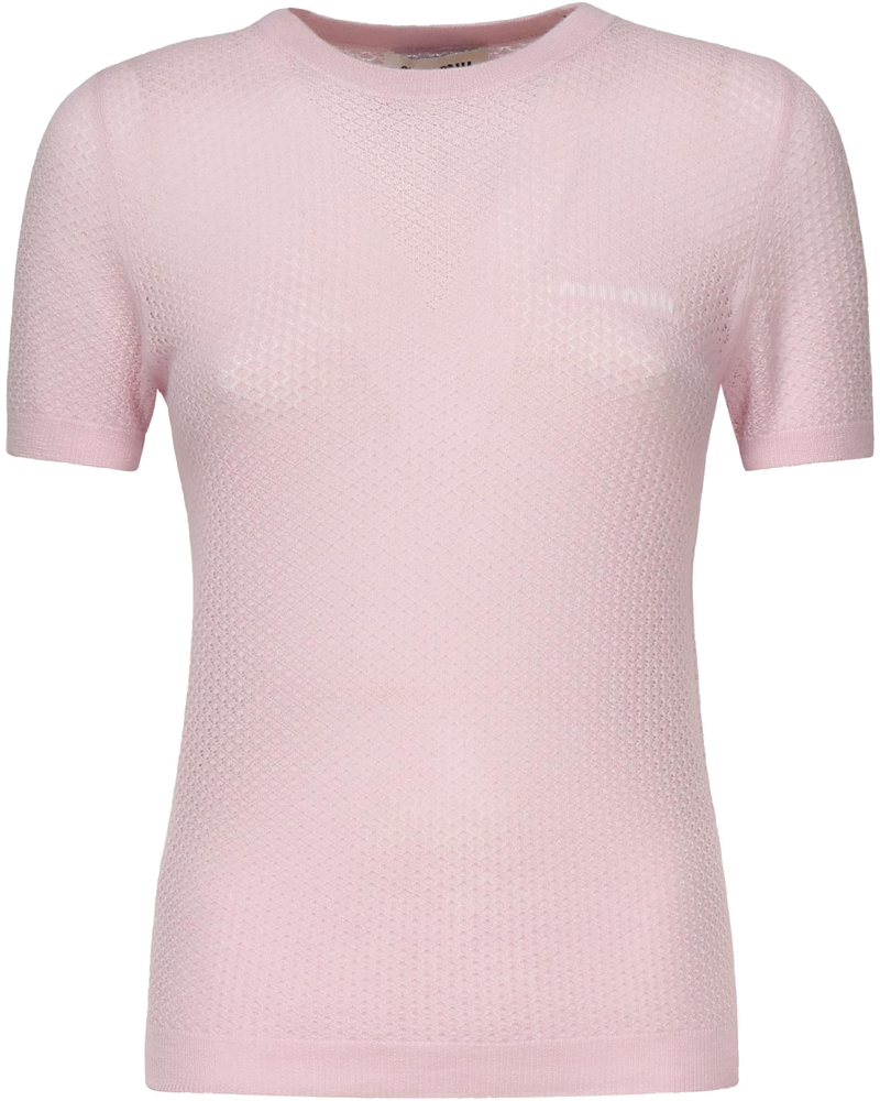 Maglia In Cashmere Con Logo Miu miu – Гарантія оригінальності