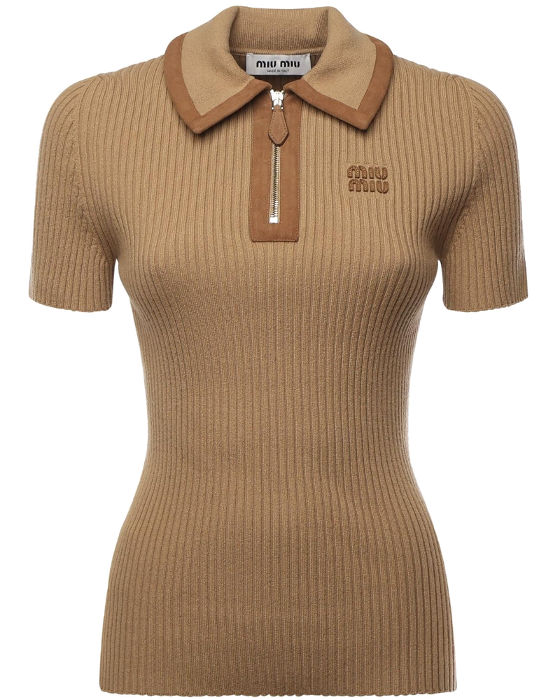 Оригінальна Polo In Cashmere A Coste Miu miu