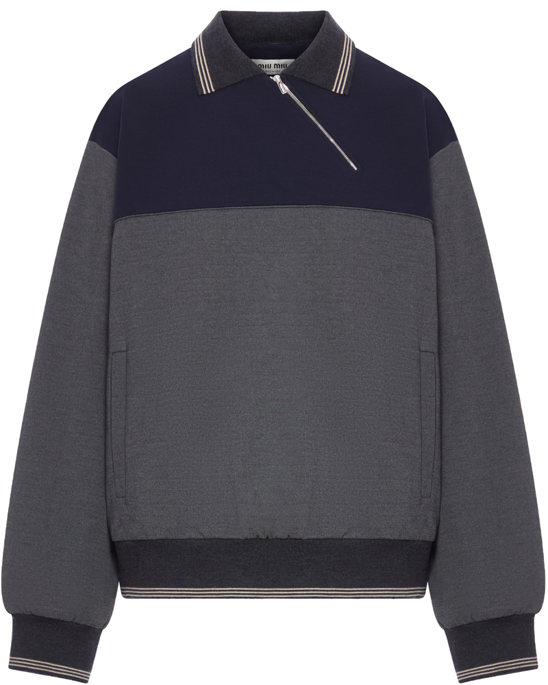 Оригінальна Zip-Up Sweatshirt Miu miu