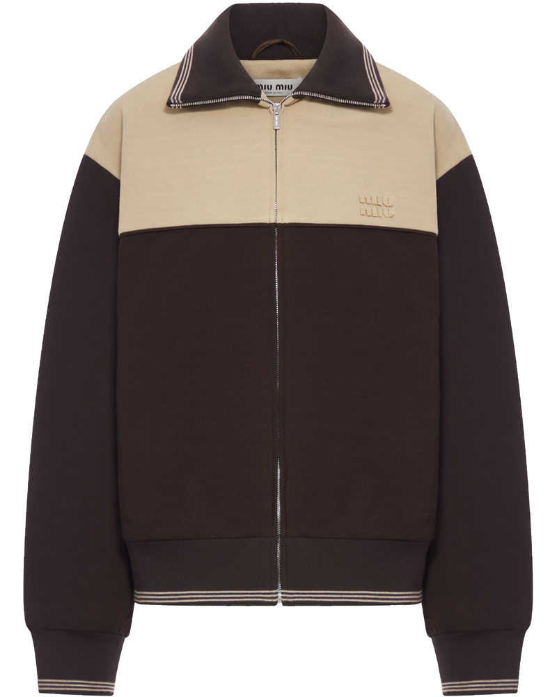 Оригінальна Zip-Up Sweatshirt Miu miu