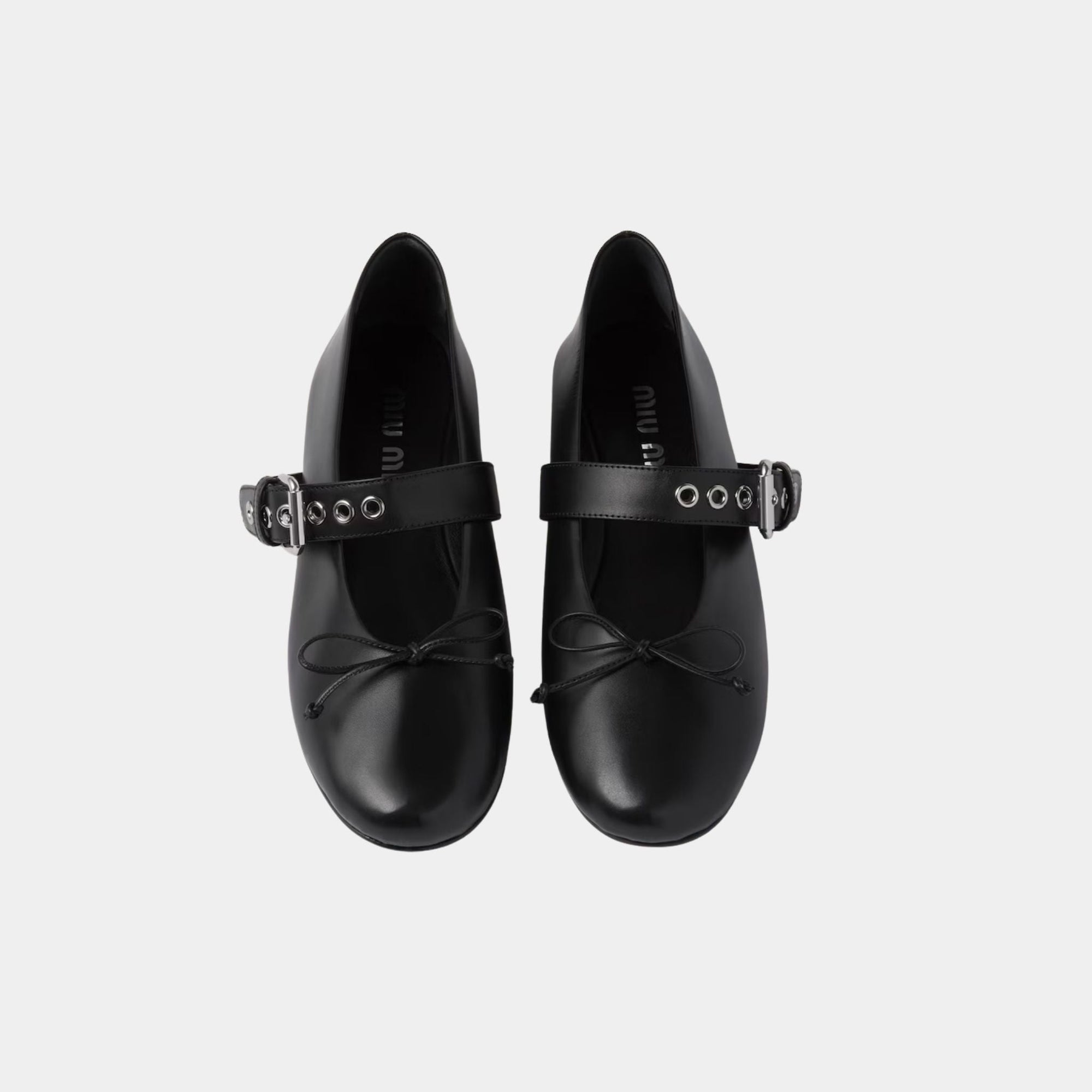Leather Ballerinas Miu miu оригінал – Купити в Україні – вид ззаду