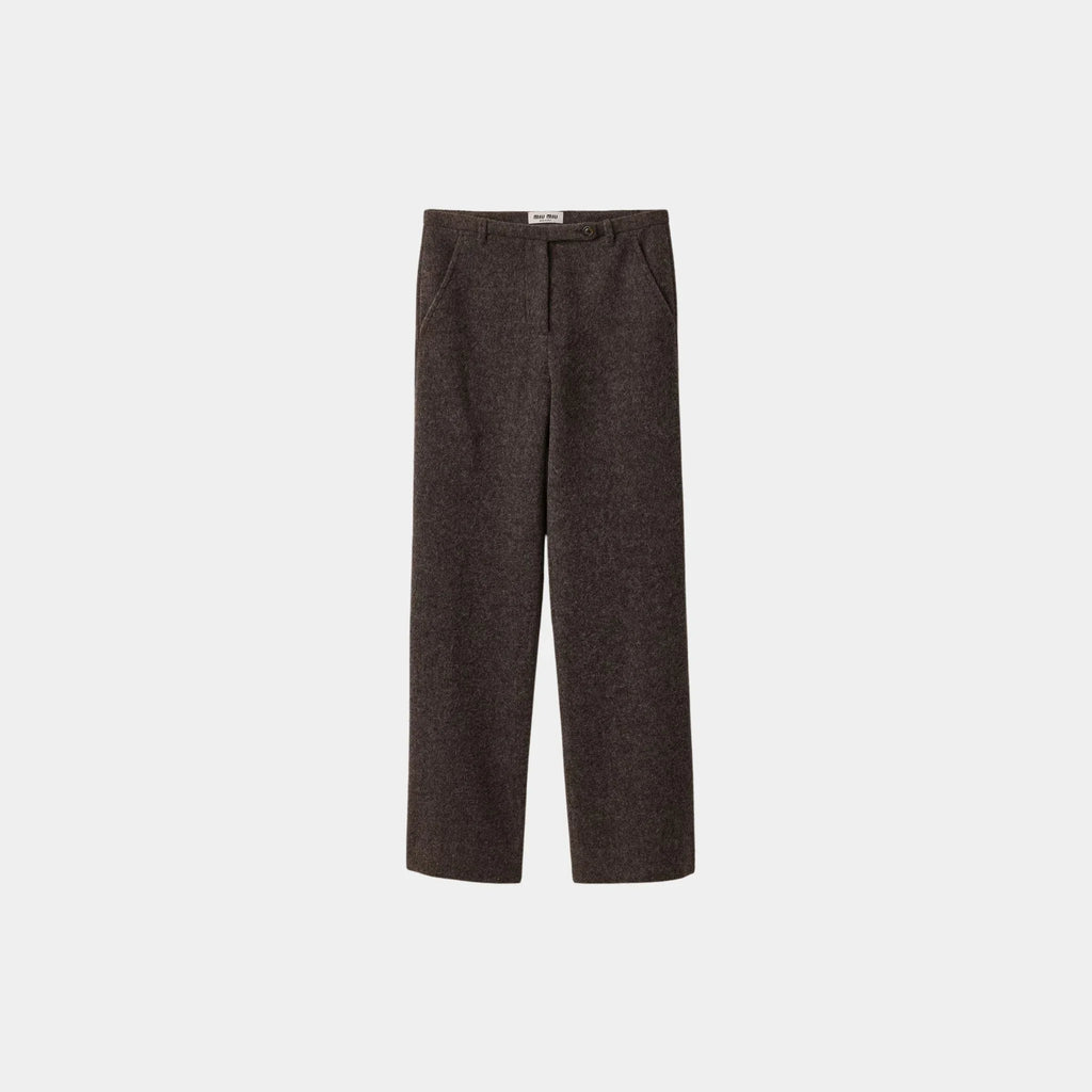 Light Shetland Wool Pants Miu miu оригінал – Купити в Україні – боковий вид