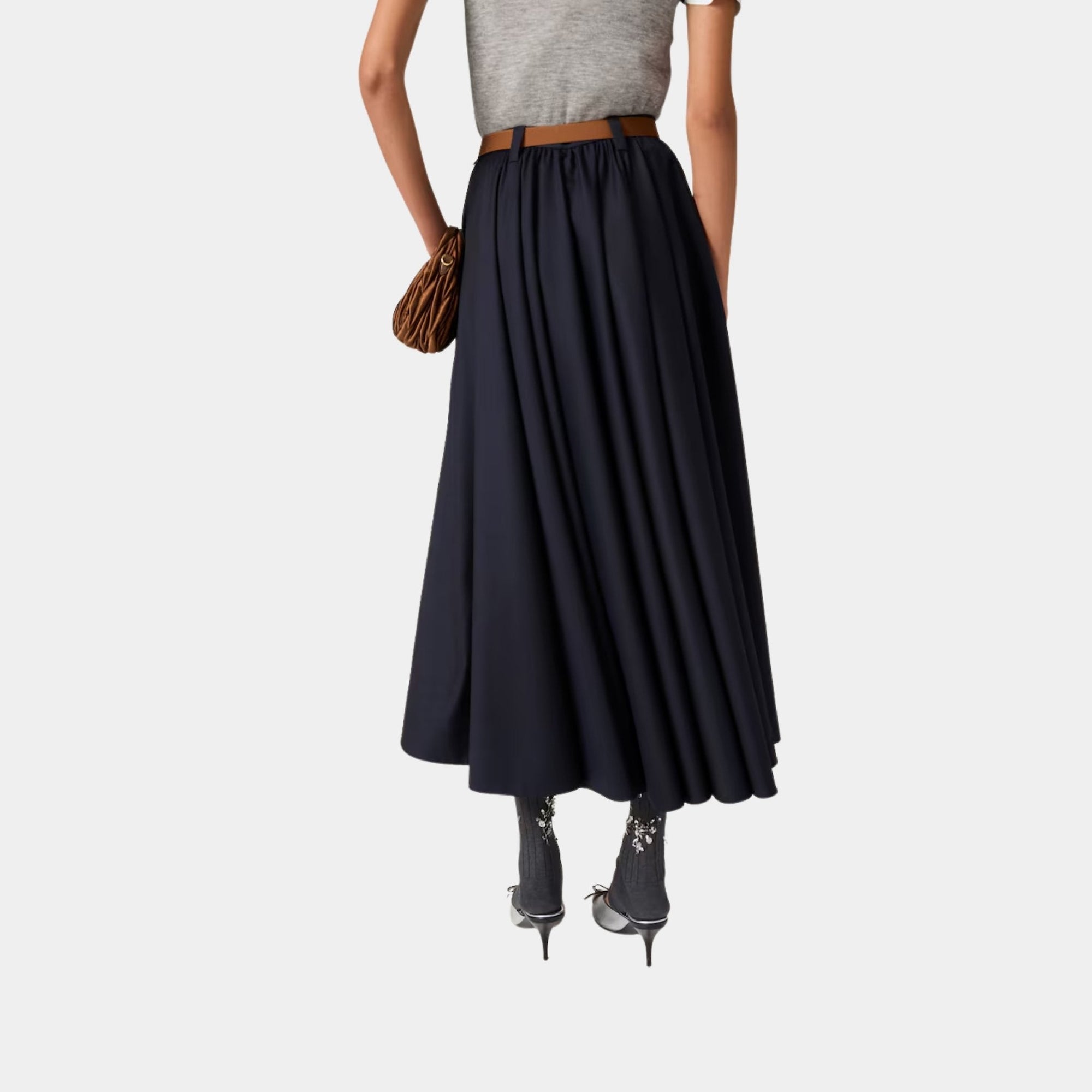 Long Batavia Skirt Miu miu оригінал – Купити в Україні – вид ззаду