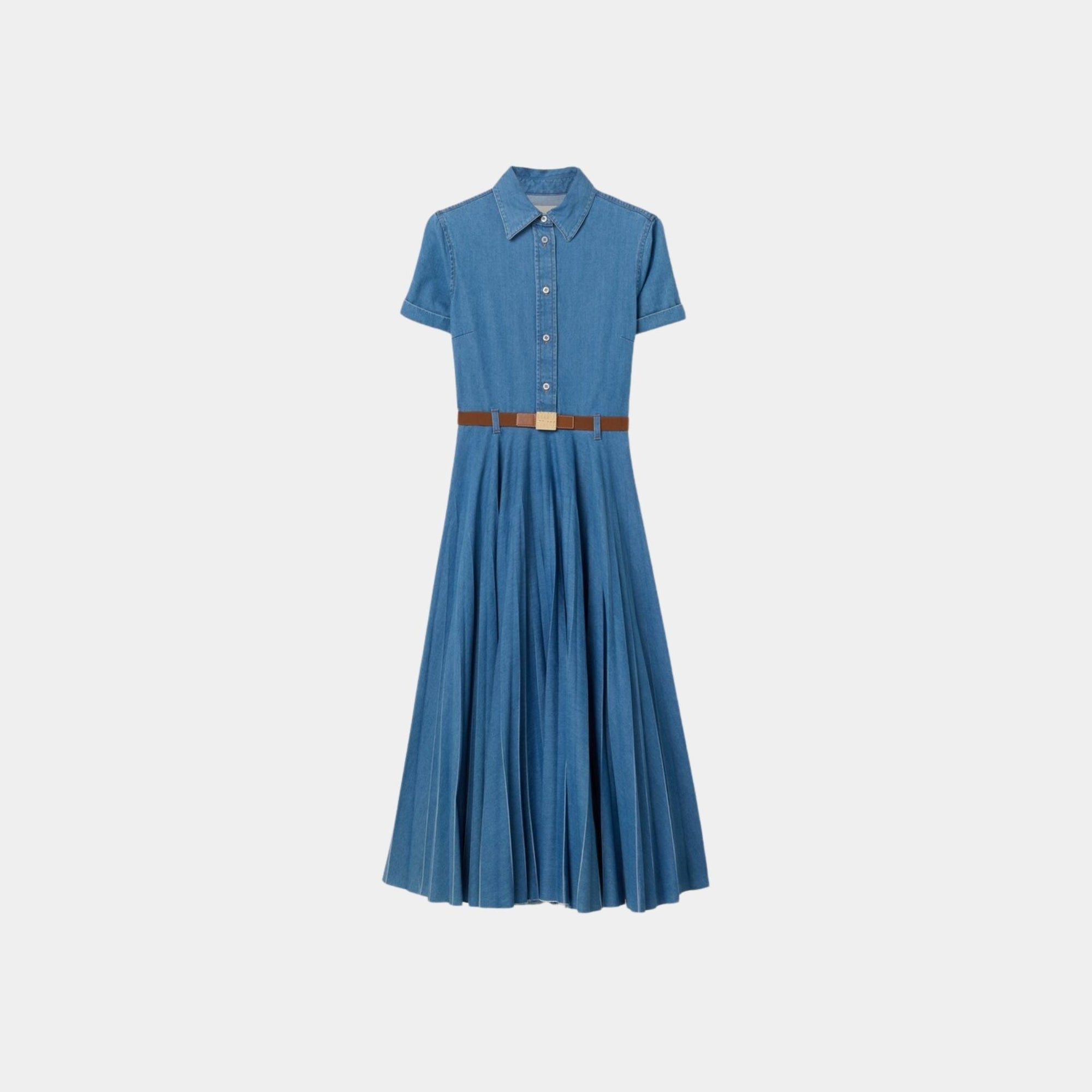 Long Denim Dress With Belt Miu miu оригінал – Купити в Україні – боковий вид