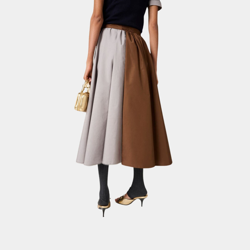 Long Silk Faille Skirt Miu miu – Гарантія оригінальності – вид ззаду