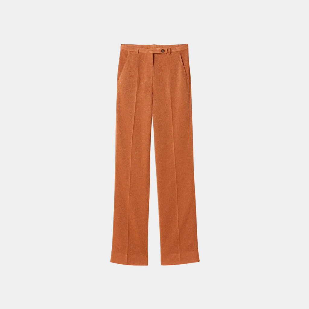 Оригінальна Lurex Straight Fit Pants Miu miu – боковий вид