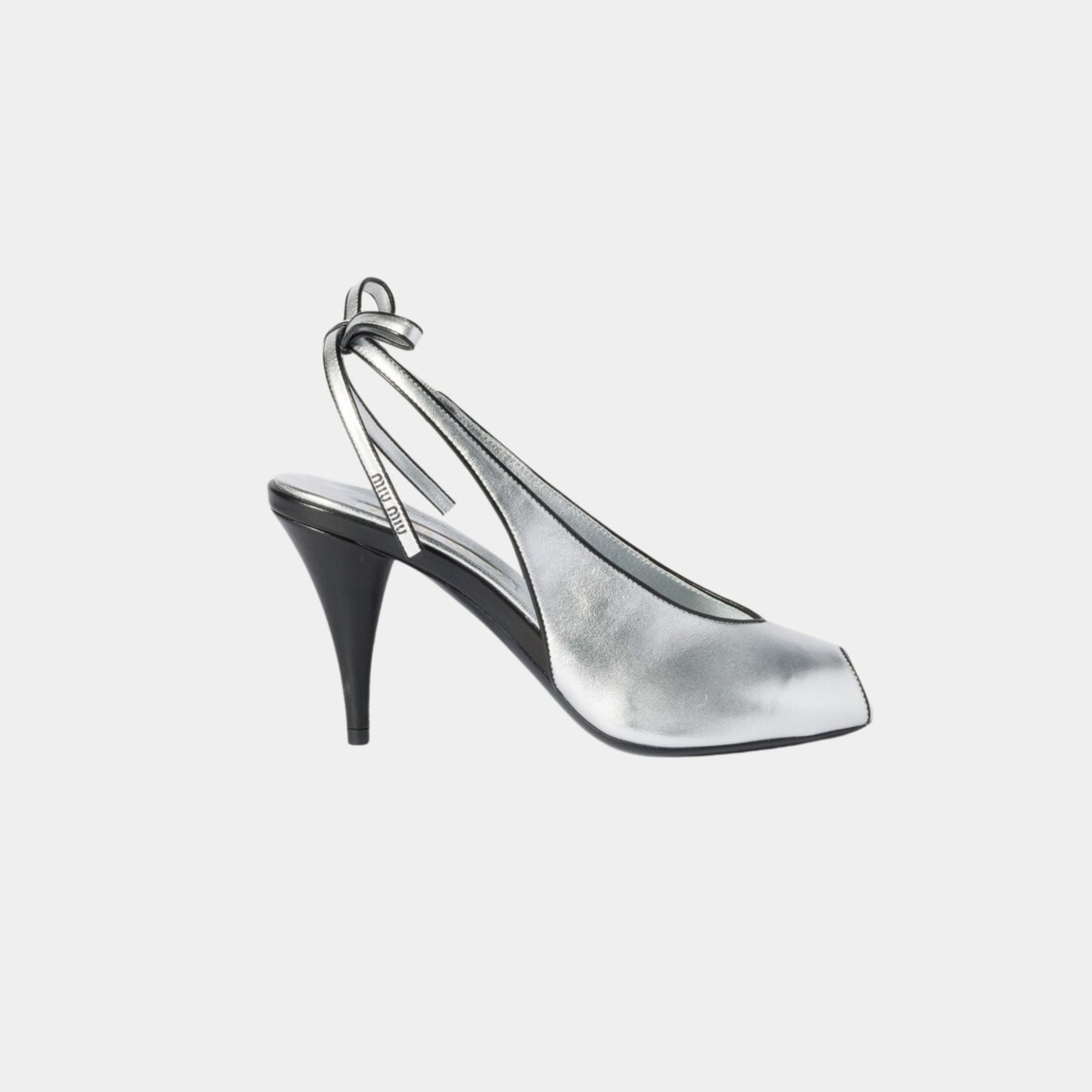 Mordoré Nappa Leather Slingbacks Miu miu – Гарантія оригінальності – боковий вид