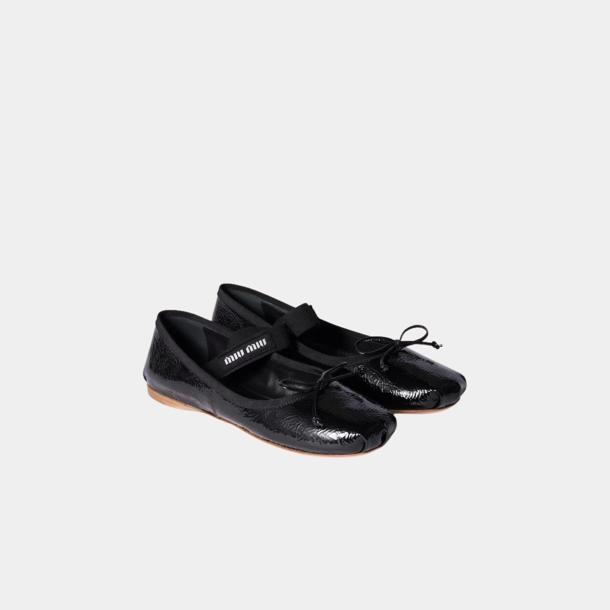 Оригінальна Naplak Leather Ballerinas Miu miu – вид ззаду