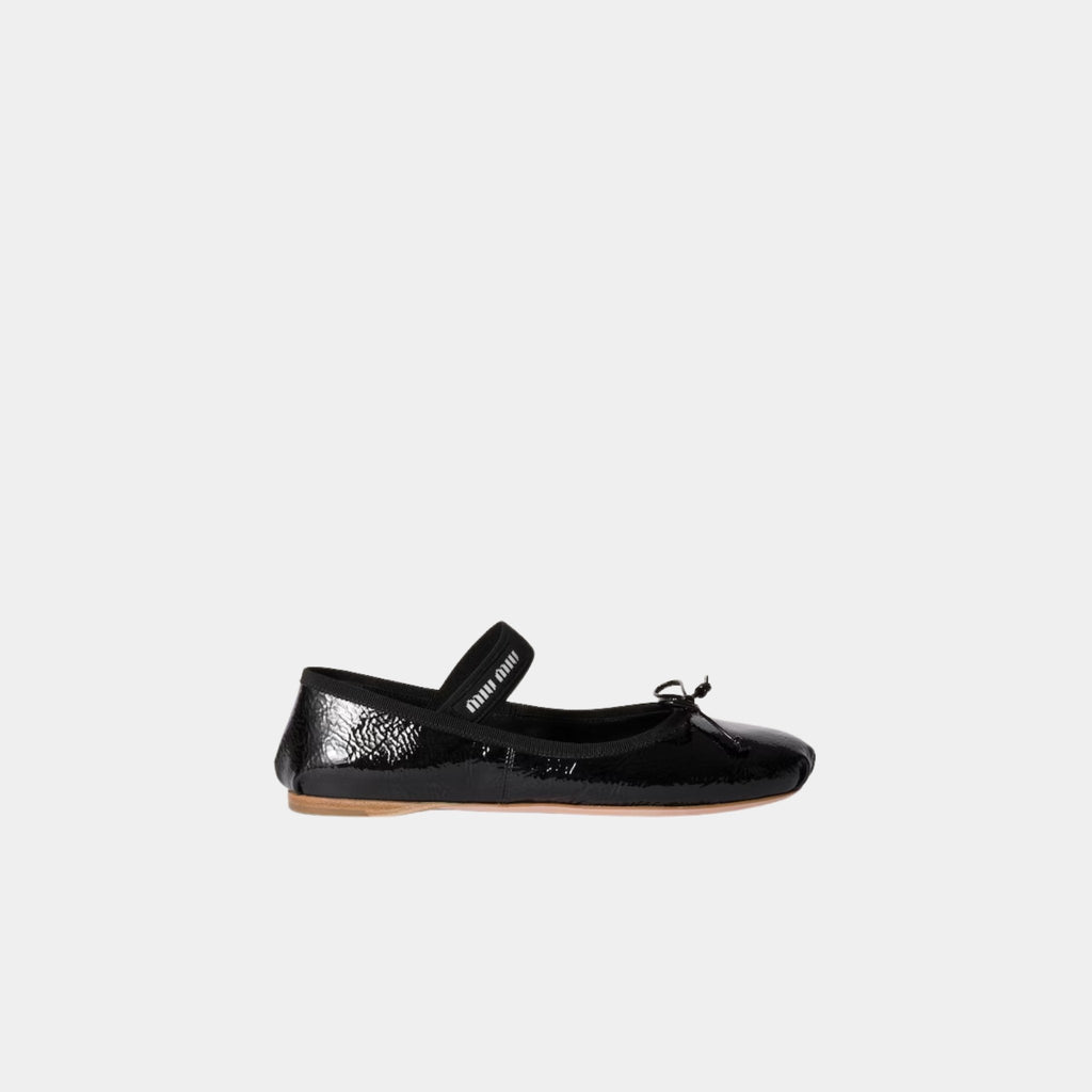 Оригінальна Naplak Leather Ballerinas Miu miu – боковий вид