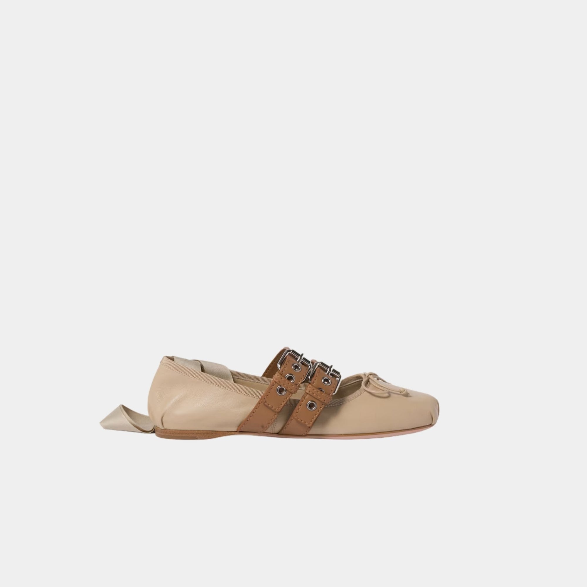 Оригінальна Nappa And Calf Leather Ballerinas Miu miu – боковий вид