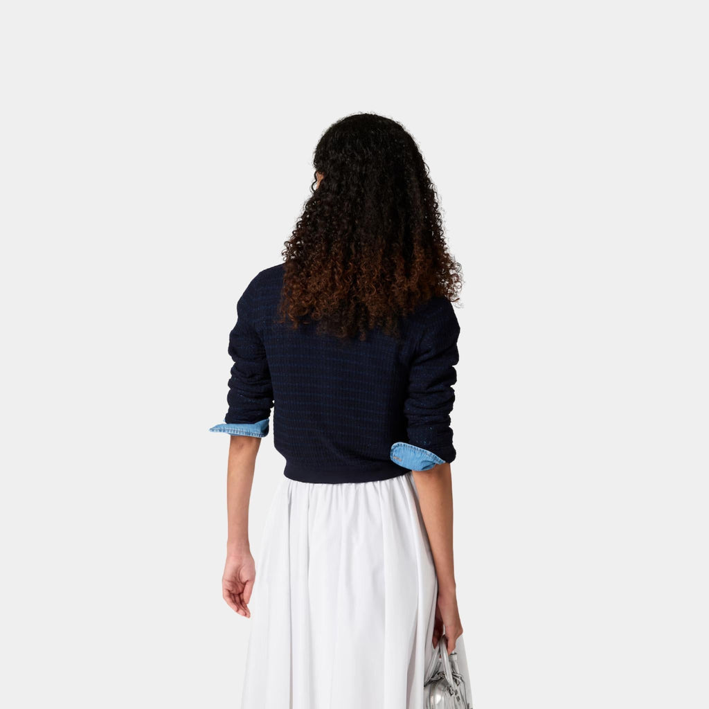 Openwork Cashmere Cardigan Miu miu – Гарантія оригінальності – вид ззаду