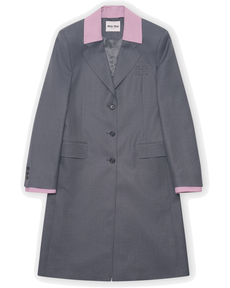 Womens Single Breasted Gabardine Coat Miu miu оригінал – Купити в Україні