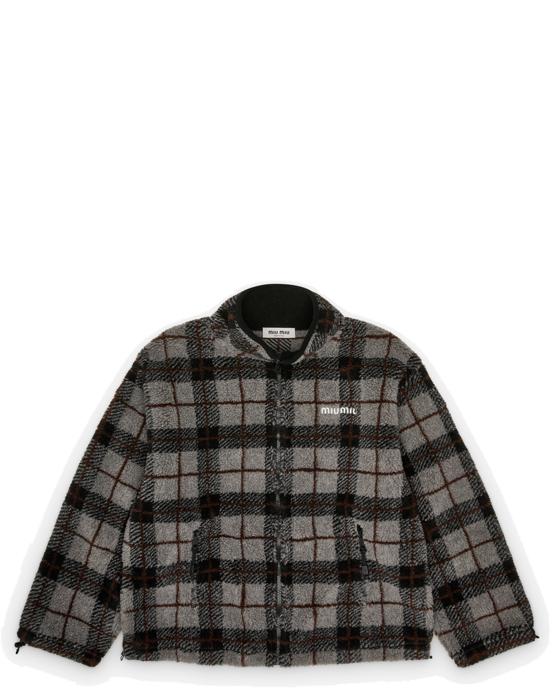 Оригінальна Mens Plaid Blouson Miu miu