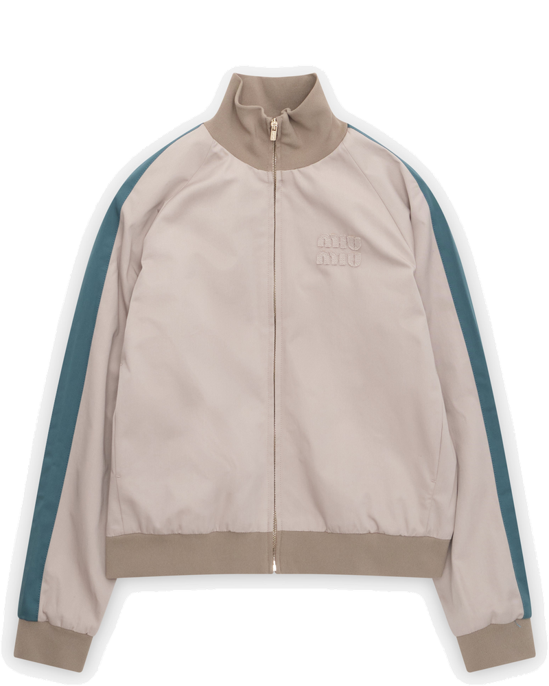 Оригінальна Womens Washed Twill Blouson Jacket Miu miu