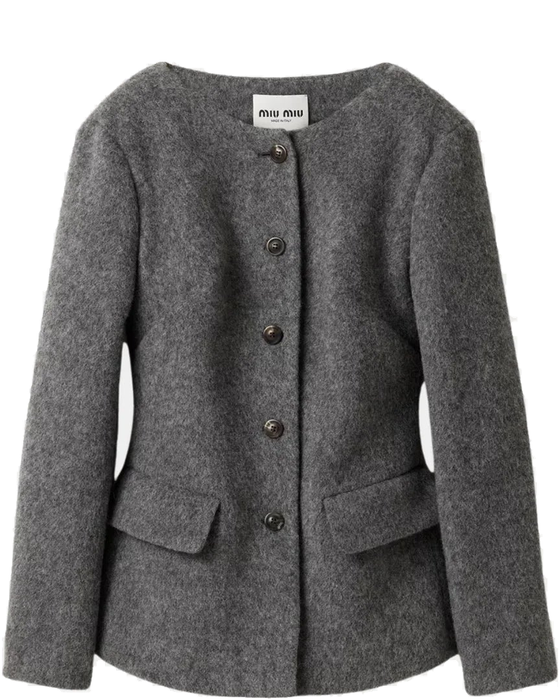 Light Shetland Wool Jacket Miu miu оригінал – Купити в Україні