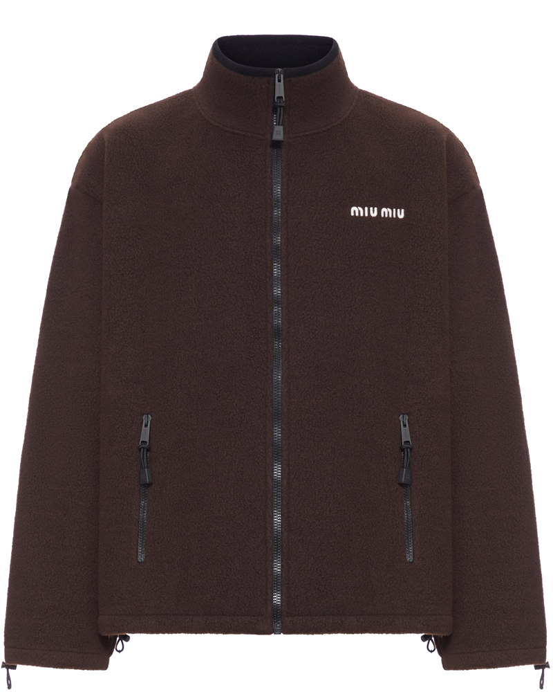High Neck Fleece Jacket Miu miu оригінал – Купити в Україні
