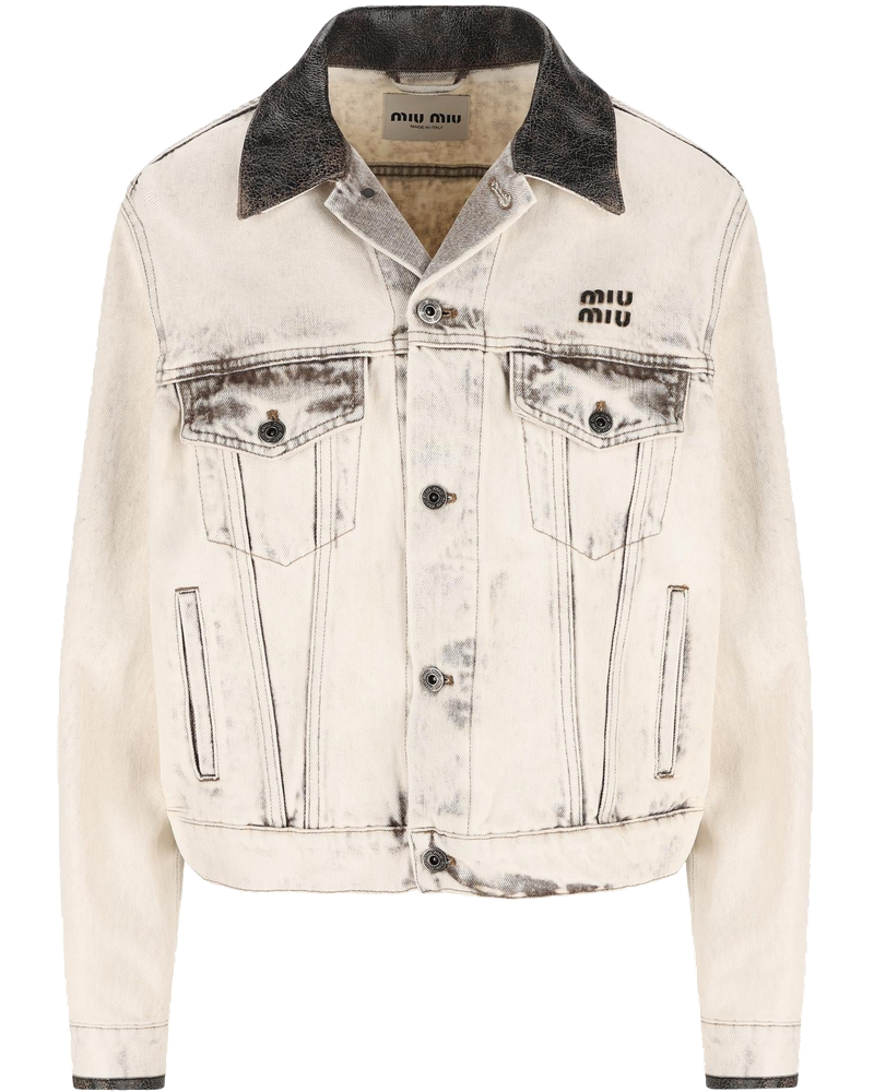 Оригінальна Denim Bomber Jacket Miu miu