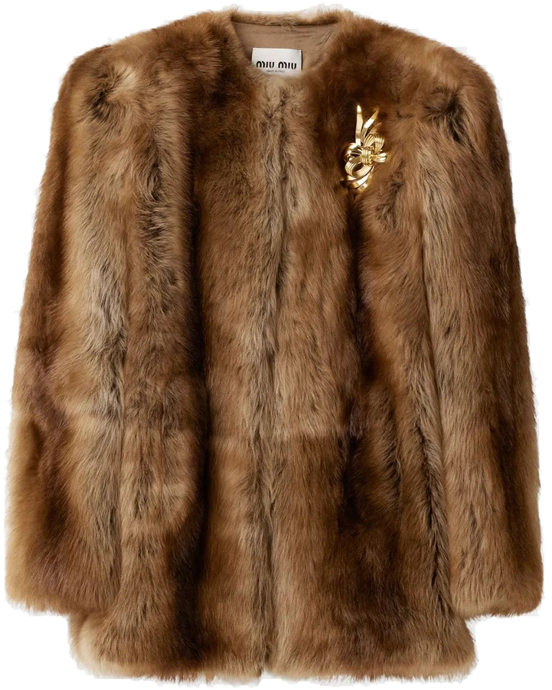 Shearling Fur Jacket Miu miu – Гарантія оригінальності