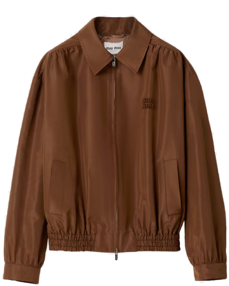Silk Faille Blouson Jacket Miu miu – Гарантія оригінальності