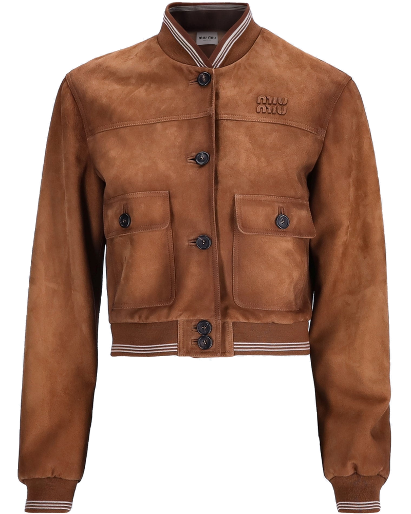 Suede Lamb Leather Jacket Miu miu оригінал – Купити в Україні