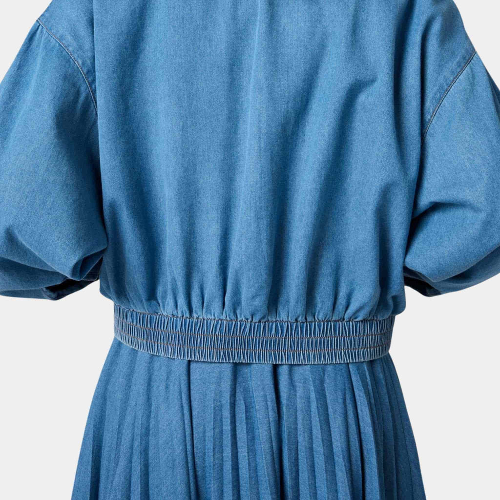 Oversized Denim Blouson Jacket Sapphire Blue Miu miu оригінал – Купити в Україні – вид ззаду